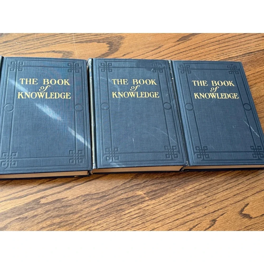Vintage 1929 The Book of Knowledge Children Encyclopedia Volumes 8 15 18 Grolier